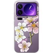 Прозорий чохол BoxFace Xiaomi 17 Pro Max Cherry Blossom