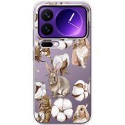 Прозорий чохол BoxFace Xiaomi 17 Pro Max Cotton and Rabbits