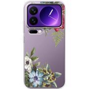 Прозорий чохол BoxFace Xiaomi 17 Pro Max Floral