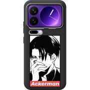 Чорний чохол BoxFace Xiaomi 17 Pro Max Attack On Titan - Ackerman