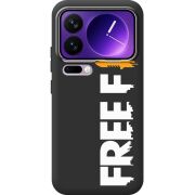 Чорний чохол BoxFace Xiaomi 17 Pro Max Free Fire White Logo