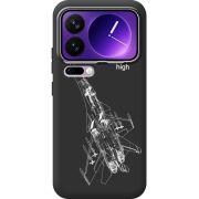 Чорний чохол BoxFace Xiaomi 17 Pro Max Військовий літак