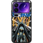 Чорний чохол BoxFace Xiaomi 17 Pro Max Привид Києва в дії