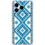 Чохол BoxFace ZTE Blade A76 4G Блакитний Орнамент