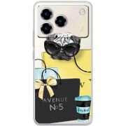 Прозорий чохол BoxFace ZTE Blade A76 4G Fashion Pug