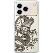 Прозорий чохол BoxFace ZTE Blade A76 4G Chinese Dragon