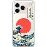 Прозорий чохол BoxFace ZTE Blade A76 4G Большая волна в Канагаве