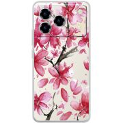 Прозорий чохол BoxFace ZTE Blade A76 4G Pink Magnolia