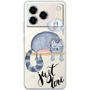 Прозорий чохол BoxFace ZTE Blade A76 4G Just Love