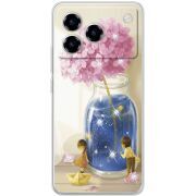 Чохол зі стразами ZTE Blade A76 4G Little Boy and Girl