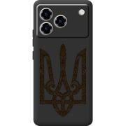 Чорний чохол BoxFace ZTE Blade A76 4G Ukrainian Trident