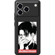 Чорний чохол BoxFace ZTE Blade A76 4G Attack On Titan - Ackerman