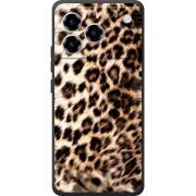 Чорний чохол BoxFace ZTE Blade A76 4G Леопардовий