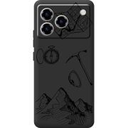 Чорний чохол BoxFace ZTE Blade A76 4G Mountains