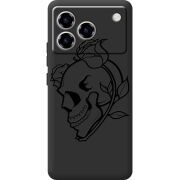 Чорний чохол BoxFace ZTE Blade A76 4G Skull and Roses