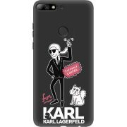Черный чехол Uprint Huawei Y7 Prime 2018 / Honor 7C Pro For Karl