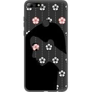 Черный чехол Uprint Huawei Y7 Prime 2018 / Honor 7C Pro Flower Hair