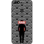 Черный чехол Uprint Huawei Y7 Prime 2018 / Honor 7C Pro Man Pattern