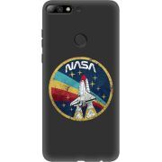 Черный чехол Uprint Huawei Y7 Prime 2018 / Honor 7C Pro NASA