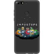 Черный чехол Uprint Huawei Y7 Prime 2018 / Honor 7C Pro Among Us Impostors