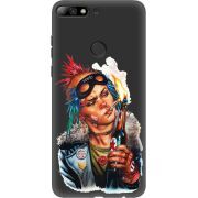 Черный чехол Uprint Huawei Y7 Prime 2018 / Honor 7C Pro Tanker Girl