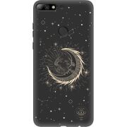 Черный чехол Uprint Huawei Y7 Prime 2018 / Honor 7C Pro Moon