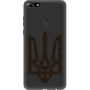 Черный чехол Uprint Huawei Y7 Prime 2018 / Honor 7C Pro Ukrainian Trident