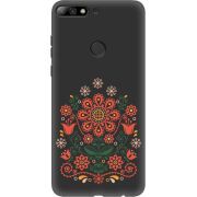 Черный чехол Uprint Huawei Y7 Prime 2018 / Honor 7C Pro Ukrainian Ornament