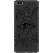 Черный чехол Uprint Huawei Y7 Prime 2018 / Honor 7C Pro Eye
