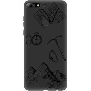 Черный чехол Uprint Huawei Y7 Prime 2018 / Honor 7C Pro Mountains