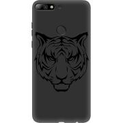 Черный чехол Uprint Huawei Y7 Prime 2018 / Honor 7C Pro Tiger