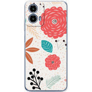 Чохол BoxFace Motorola Moto G35 Line Flowers