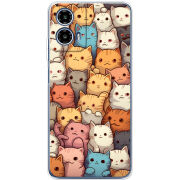 Чохол BoxFace Motorola Moto G35 Котики муркотики