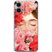 Чохол BoxFace Motorola Moto G35 Girl in Flowers