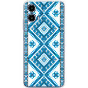 Чохол BoxFace Motorola Moto G35 Блакитний Орнамент
