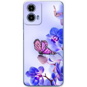 Чохол BoxFace Motorola Moto G35 Orchids and Butterflies