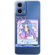 Прозорий чохол BoxFace Motorola Moto G35 The Sakuras Will Cry For You