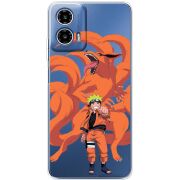 Прозорий чохол BoxFace Motorola Moto G35 Naruto and Kurama