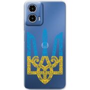 Прозорий чохол BoxFace Motorola Moto G35 Gold Trident