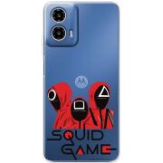 Прозорий чохол BoxFace Motorola Moto G35 siquid game люди в красном