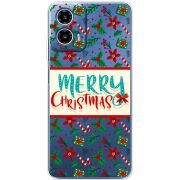 Прозорий чохол BoxFace Motorola Moto G35 Vintage Christmas Pattern