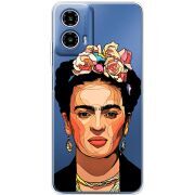 Прозорий чохол BoxFace Motorola Moto G35 Фрида Кало
