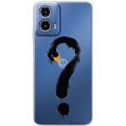 Прозорий чохол BoxFace Motorola Moto G35 Swan question