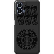 Чорний чохол BoxFace Motorola Moto G35 Black Coffee