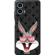 Чорний чохол BoxFace Motorola Moto G35 looney bunny