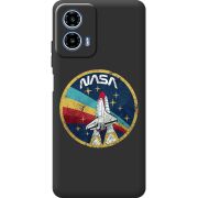 Чорний чохол BoxFace Motorola Moto G35 NASA