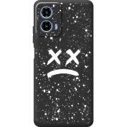 Чорний чохол BoxFace Motorola Moto G35 Sad Way