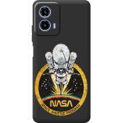 Чорний чохол BoxFace Motorola Moto G35 NASA Spaceship