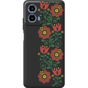 Чорний чохол BoxFace Motorola Moto G35 Ethno