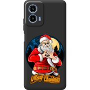Чорний чохол BoxFace Motorola Moto G35 Cool Santa